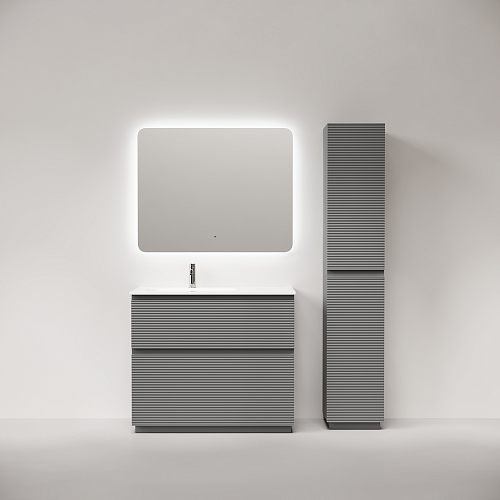 Тумба под раковину SANCOS Folk Floor FL100FLES левая 995х445х850 Ergraut soft, напольная Тумба под раковину SANCOS Folk Floor FL100FLES левая 995х445х850 Ergraut soft, напольная