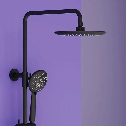 Душевая система Sancos Game SC3001MB с термостатом, черный матовый Душевая система Sancos Game SC3001MB с термостатом, черный матовый