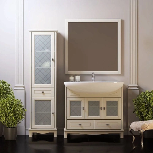 Шкаф-пенал Opadiris Омега левый слоновая кость Z0000006915 Шкаф-пенал Opadiris Омега левый слоновая кость Z0000006915