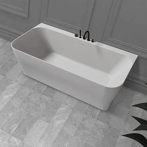 Ванна из искусственного камня ABBER AS9616 170x80 универсальная, белая матовая, искусственный камень Ванна из искусственного камня ABBER AS9616 170x80 универсальная, белая матовая, искусственный камень