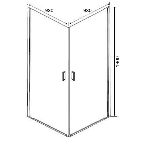 Душевой уголок Orange E04-100TB без поддона 100х100, стекло прозрачное Душевой уголок Orange E04-100TB без поддона 100х100, стекло прозрачное