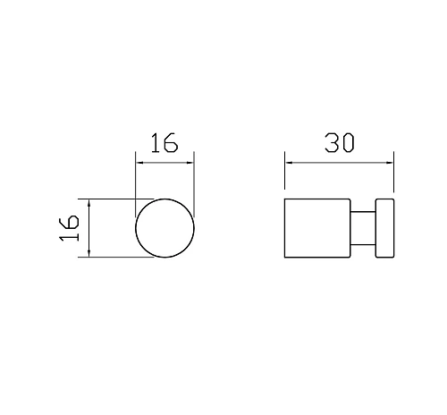 Крючок Wonzon & Woghand хром (WW-8105-1) Крючок Wonzon & Woghand хром (WW-8105-1)