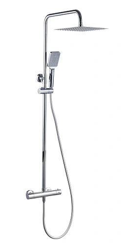 Душевая система Sancos KANEDO SC7100CH с термостатом с верхним душем 248x248 мм ручным душем 110 мм 4 режима хром Душевая система Sancos KANEDO SC7100CH с термостатом с верхним душем 248x248 мм ручным душем 110 мм 4 режима хром
