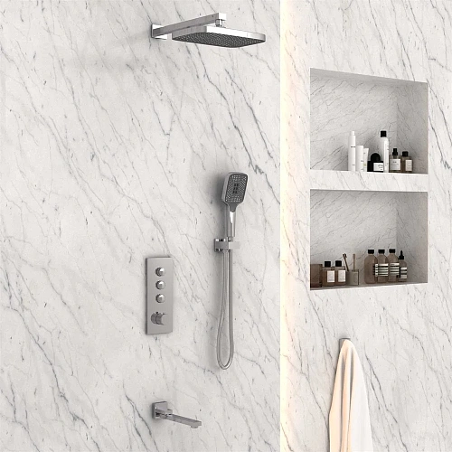 Душевая система Vincea VSFW-433T1CH встраиваемая, термостатический, 3 режима, хром Душевая система Vincea VSFW-433T1CH встраиваемая, термостатический, 3 режима, хром