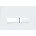 Клавиша смыва Ceruttispa CR06WH белая, из закаленного стекла Клавиша смыва Ceruttispa CR06WH белая, из закаленного стекла