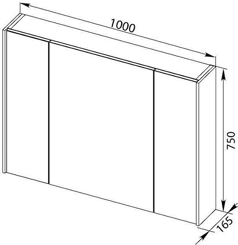 Зеркальный шкаф Aquanet Латина 100 белый 00179636 Зеркальный шкаф Aquanet Латина 100 белый 00179636