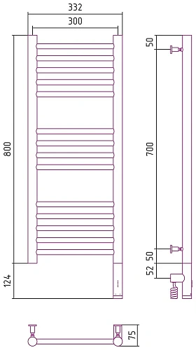 Полотенцесушитель электрический Сунержа Богема 3.0 прямая 800х300 МЭМ правый 051-5805-8030 Состаренн Полотенцесушитель электрический Сунержа Богема 3.0 прямая 800х300 МЭМ правый 051-5805-8030 Состаренн