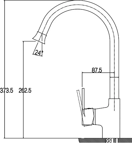 Смеситель для кухни Kaiser Guss 68044 Смеситель для кухни Kaiser Guss 68044