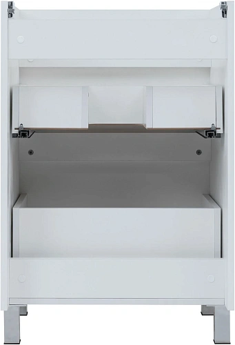 Тумба под раковину Aquanet Вега 58 белый глянец 00329124 напольная Тумба под раковину Aquanet Вега 58 белый глянец 00329124 напольная