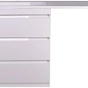 Тумба под раковину Style Line Даллас 130, 3 ящика, Люкс белая СС-00000558 Тумба под раковину Style Line Даллас 130, 3 ящика, Люкс белая СС-00000558