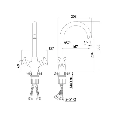 Смеситель для кухни Iddis Acros (ACRSB00i05) Смеситель для кухни Iddis Acros (ACRSB00i05)