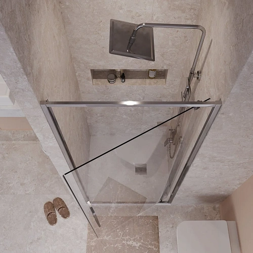 Душевая дверь Niagara NG-66-9A (90x195) хром, стекло прозрачное Душевая дверь Niagara NG-66-9A (90x195) хром, стекло прозрачное