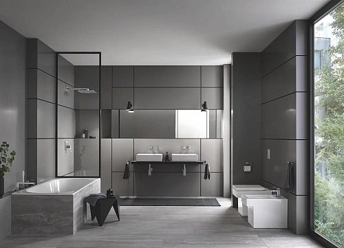 Смеситель для биде GROHE Eurocube со сливным гарнитуром, суперсталь (23138DC0) Смеситель для биде GROHE Eurocube со сливным гарнитуром, суперсталь (23138DC0)