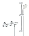 Смеситель для душа GROHE Grohtherm 1000, с душевым гарнитуром, хром (34820004) термостат Смеситель для душа GROHE Grohtherm 1000, с душевым гарнитуром, хром (34820004) термостат
