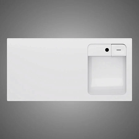 Раковина AM.PM X-Joy M85AWPR1001WG над стиральной машиной, литьевой мрамор, правая, 100 см, белый Раковина AM.PM X-Joy M85AWPR1001WG над стиральной машиной, литьевой мрамор, правая, 100 см, белый