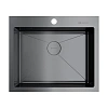 Кухонная мойка Omoikiri Akisame 59-GM нерж.сталь/вороненая сталь 4973096 Кухонная мойка Omoikiri Akisame 59-GM нерж.сталь/вороненая сталь 4973096