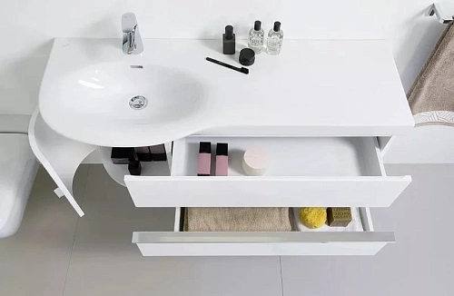 Тумба под раковину Laufen Palace New 0162.2 (4.0162.2.075.463.1), 1140x375x450 мм, белый матовый Тумба под раковину Laufen Palace New 0162.2 (4.0162.2.075.463.1), 1140x375x450 мм, белый матовый