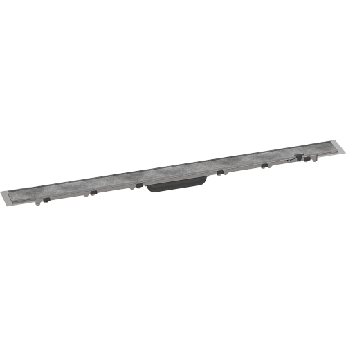Решетка для водоотводящего желоба Hansgrohe RainDrain Rock, 90 см, укорачиваемая, для облицовки плитку 56032000. Решетка для водоотводящего желоба Hansgrohe RainDrain Rock, 90 см, укорачиваемая, для облицовки плитку 56032000.