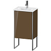 Картинка анонса товара «тумба под раковину duravit xsquare xs4520l6161 напольная 43 см коричнево-оливковый глянцевый»