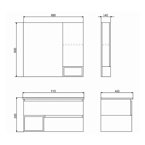 Зеркальный шкаф Comforty Турин-90 00004136265 дуб бежевый Зеркальный шкаф Comforty Турин-90 00004136265 дуб бежевый