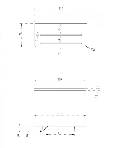 Полка ABBER Stein AS1653 белая матовая Полка ABBER Stein AS1653 белая матовая