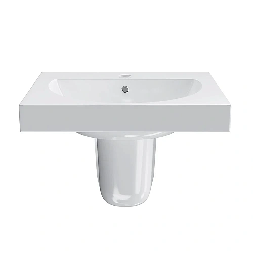 Раковина Kerama Marazzi BUONGIORNO подвесная/мебельная 60, белая глянцевая BG.wb.60 Раковина Kerama Marazzi BUONGIORNO подвесная/мебельная 60, белая глянцевая BG.wb.60