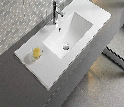Раковина CeramaLux 9010E врезная, белый Раковина CeramaLux 9010E врезная, белый
