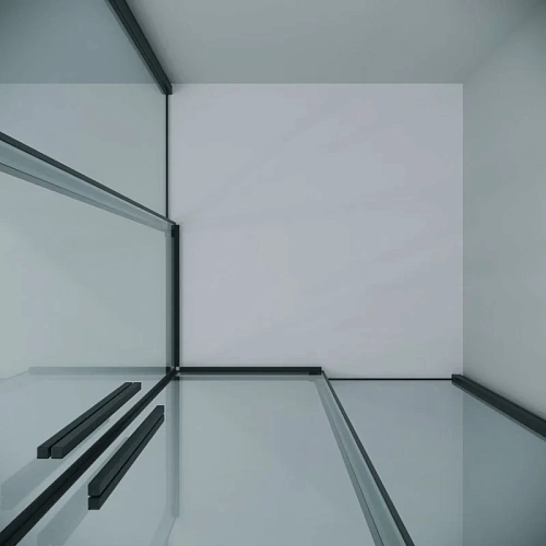 Душевая дверь GROSSMAN 1/2.К33.01.10.21.00 Galaxy (100x195) черный матовый, стекло прозрачное Душевая дверь GROSSMAN 1/2.К33.01.10.21.00 Galaxy (100x195) черный матовый, стекло прозрачное