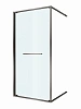 Душевая дверь CEZARES LUX-B-FS-1-100-C-GM 100 см, профиль оружейная сталь, стекло прозрачное