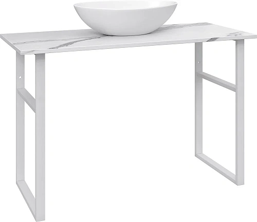 Консоль с раковиной DIWO Элиста 120 белый мрамор, Moduo 55 Leaf 555873 Консоль с раковиной DIWO Элиста 120 белый мрамор, Moduo 55 Leaf 555873