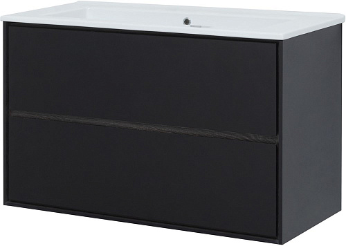 Тумба под раковину Aquanet Милан 105 черный глянец 00316690 Тумба под раковину Aquanet Милан 105 черный глянец 00316690
