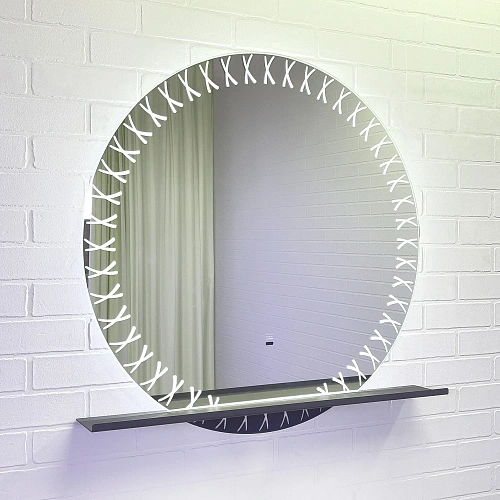 Зеркало Comforty Арзамас 80 00-00014152 LED-подсветка, бесконтактный сенсор, полка-графит Зеркало Comforty Арзамас 80 00-00014152 LED-подсветка, бесконтактный сенсор, полка-графит