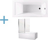 Картинка анонса товара «акриловая ванна aquanet bright 145x70 (+ шторка aquanet alfa 4 nf6222-pivot) 00239593 + 00196049»