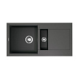 Детальная картинка товара «кухонная мойка omoikiri sakaime 86-2-pl tetogranit/платина 4993203»