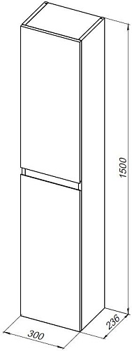 Шкаф-пенал Aquanet Нота New 30 00334195 дуб веллингтон табак Шкаф-пенал Aquanet Нота New 30 00334195 дуб веллингтон табак