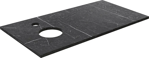 Консоль с раковиной DIWO Элиста 100 чёрный мрамор, Moduo 55 Leaf 555473 Консоль с раковиной DIWO Элиста 100 чёрный мрамор, Moduo 55 Leaf 555473