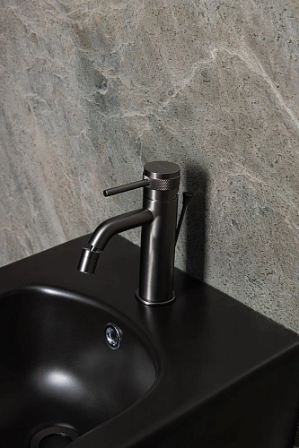 Смеситель для биде Allen Brau Priority 5.31A04-MG (с донным клапаном) графит брашированный Смеситель для биде Allen Brau Priority 5.31A04-MG (с донным клапаном) графит брашированный