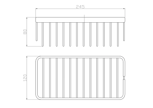 Полка Wonzon & Woghand хром (WW-4102) Полка Wonzon & Woghand хром (WW-4102)