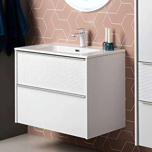 Тумба под раковину Aquanet Вита 80 белый матовый 00330475 подвесная Тумба под раковину Aquanet Вита 80 белый матовый 00330475 подвесная