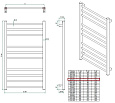 Полотенцесушитель электрический Grota Classic 48 x 90 см крашеный белый Classic 480*900-e-w Полотенцесушитель электрический Grota Classic 48 x 90 см крашеный белый Classic 480*900-e-w