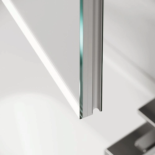 Зеркальный шкаф Sancos Evoke SC8090 900x700х136 мм из алюминия с LED подсветкой Зеркальный шкаф Sancos Evoke SC8090 900x700х136 мм из алюминия с LED подсветкой