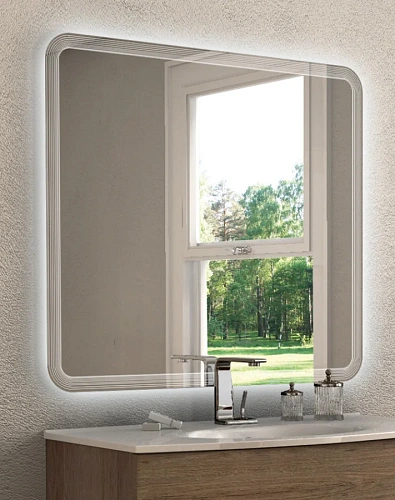 Зеркало CEZARES 54352, 100х90 со встроенной LED подсветкой Зеркало CEZARES 54352, 100х90 со встроенной LED подсветкой