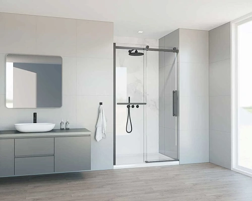 Душевая дверь Vincea Como Soft VDS-1CS130CLGM, 1300, вороненая сталь, стекло прозрачное Душевая дверь Vincea Como Soft VDS-1CS130CLGM, 1300, вороненая сталь, стекло прозрачное