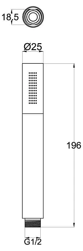 Душевая лейка BelBagno CARIN CAR-D1C-CRM хром Душевая лейка BelBagno CARIN CAR-D1C-CRM хром