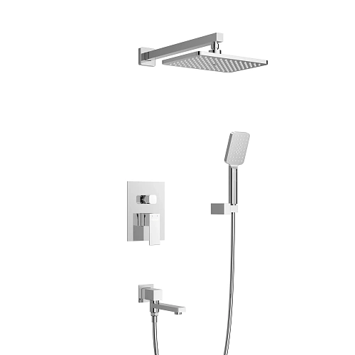 Душевая система CEZARES SLIDER-VDSET-01 встраиваемая, со шлангом, с держателем, хром Душевая система CEZARES SLIDER-VDSET-01 встраиваемая, со шлангом, с держателем, хром