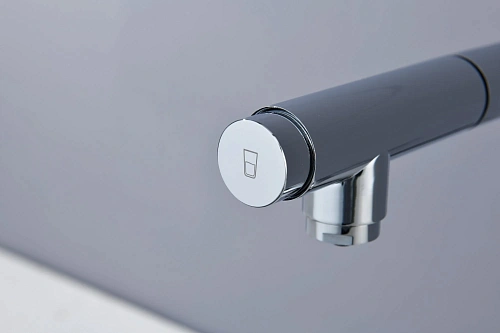 Смеситель для кухни AQUAme Cucina AQM9903CR с выдвижным изливом, с подключением к фильтру с питьевой водой, хром Смеситель для кухни AQUAme Cucina AQM9903CR с выдвижным изливом, с подключением к фильтру с питьевой водой, хром