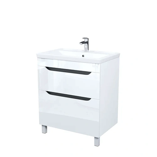 Тумба с раковиной IDDIS Ray RAY70WFi95K напольная, 70 см, белый Тумба с раковиной IDDIS Ray RAY70WFi95K напольная, 70 см, белый