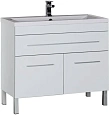 Тумба под раковину Aquanet Верона 100 белый (напольная 1 ящик 2 дверцы) 00182710 Тумба под раковину Aquanet Верона 100 белый (напольная 1 ящик 2 дверцы) 00182710