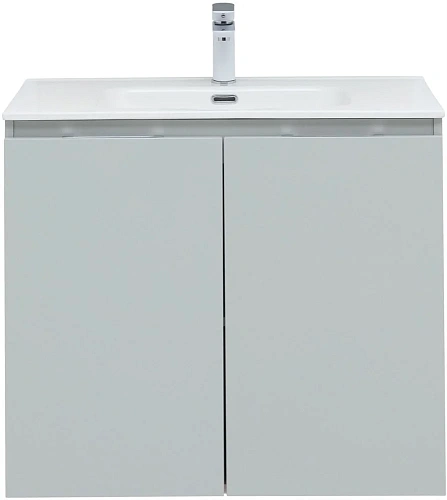 Тумба под раковину Aquanet Алвита New 80 2 дверцы, серый 00277528 Тумба под раковину Aquanet Алвита New 80 2 дверцы, серый 00277528