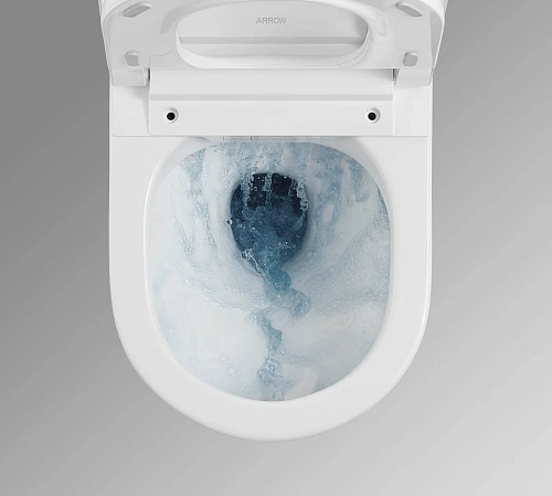 Унитаз SMART ARROW AKH1051H с сиденьем белый Унитаз SMART ARROW AKH1051H с сиденьем белый